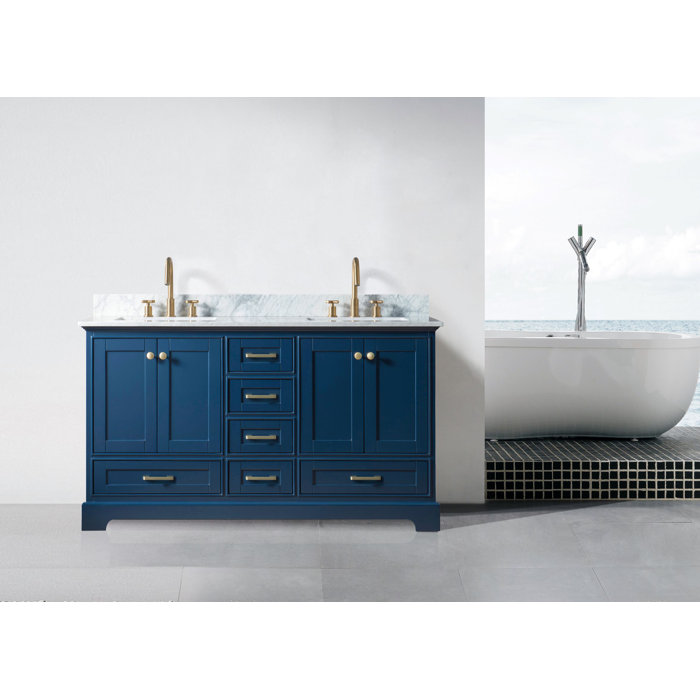 Brayden Studio® Hornsby 60" Double Bathroom Vanity Set & Reviews Wayfair